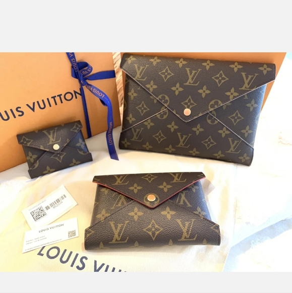 Louis Vuitton Monogram Pochette Kirigami 3 Piece Set Pouch Envelope Clut… - Picture 6 of 10